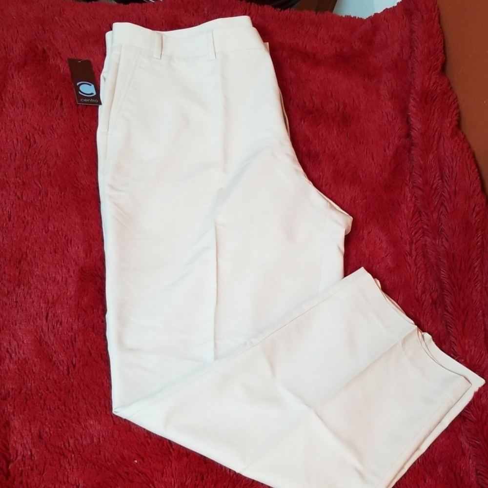 NEW Centro men's cream dress pants